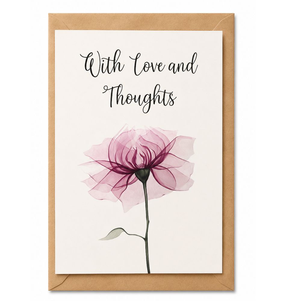 With Love And Thoughts Greeting Card