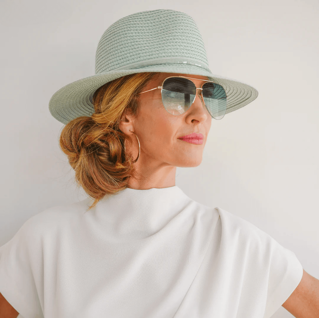 Stella Fedora Aqua - Emthunzini Hats - view 4