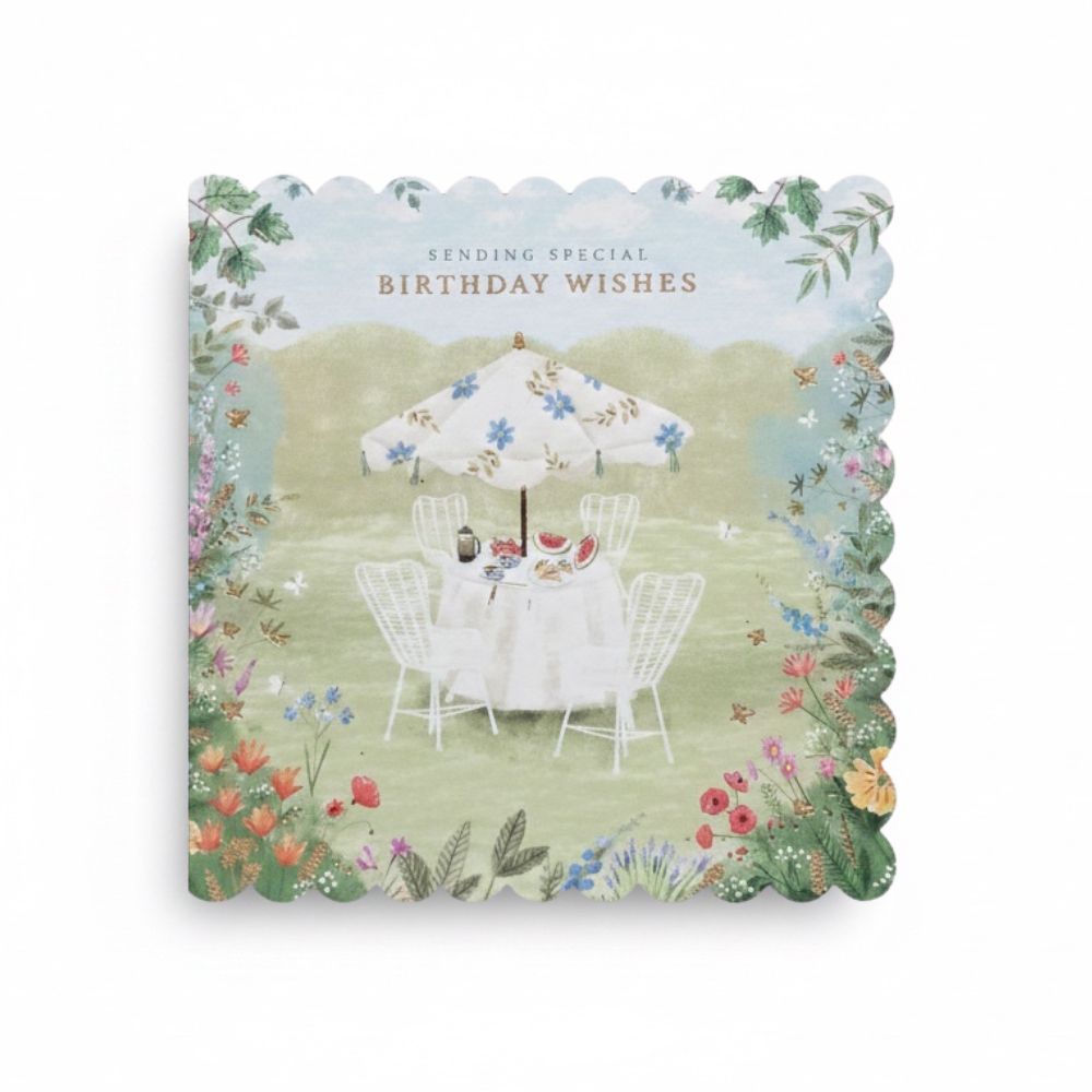 Garden Picnic Birthday Card - Greeting Card