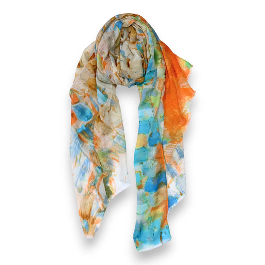 Bright Coloured Canvas Print Scarf