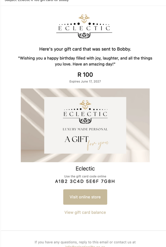 E Gift Voucher - Gift Card - view 2