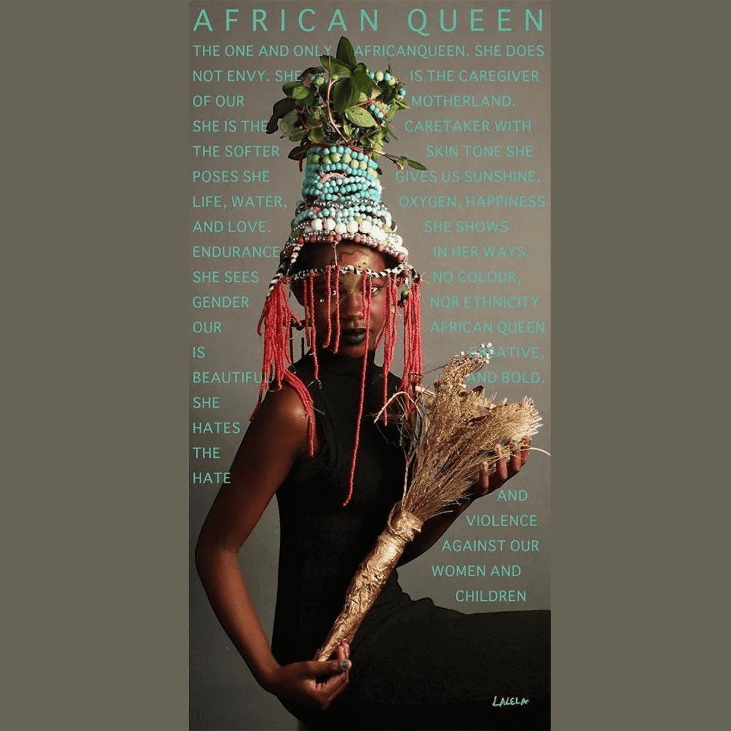 African Queen Scarf - Lalela Scarf - Woolen Scarf - view 4
