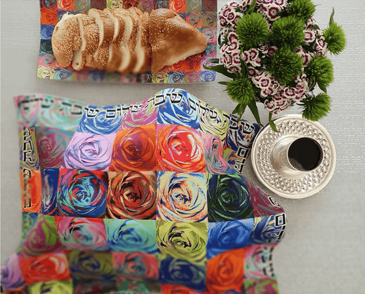 Flowers Challah Cover