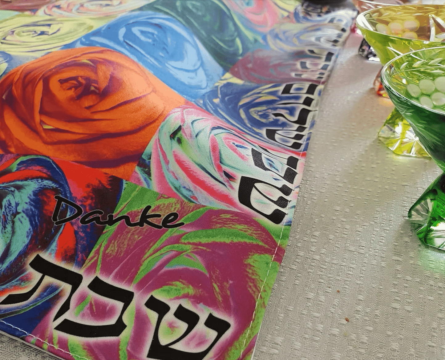 Flowers Challah Cover