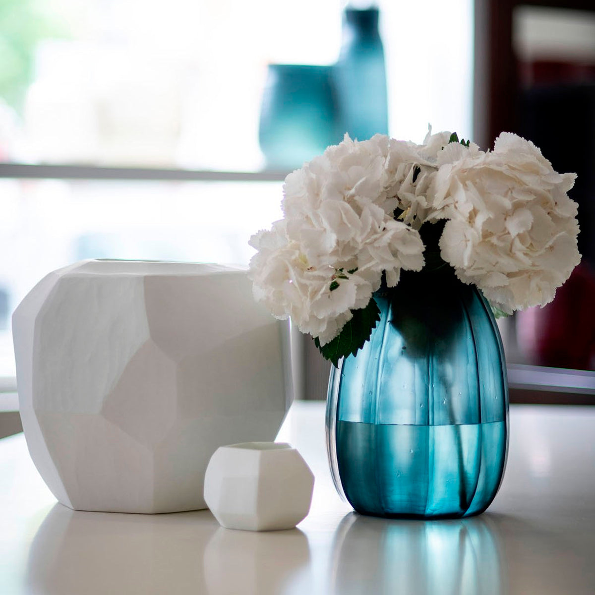 Cubistic Opal Glass Vase 27 cm - Guaxs - view 3