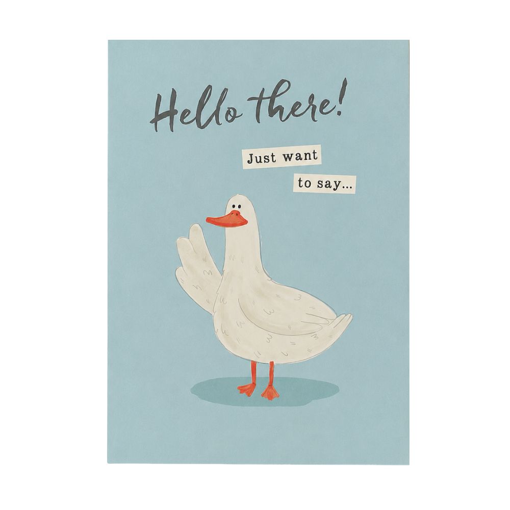 Hello There Goose Greeting Card