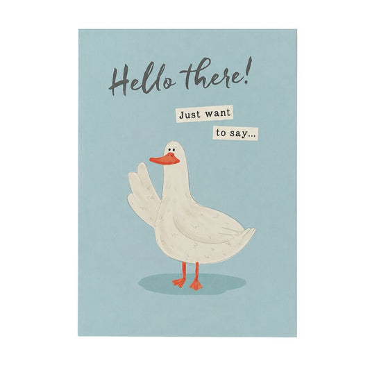 Hello There Goose Greeting Card