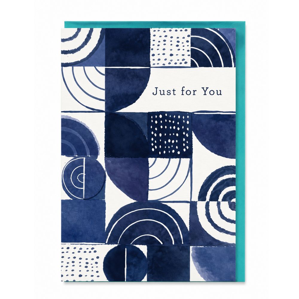 Just For You Geometric Greeting Card