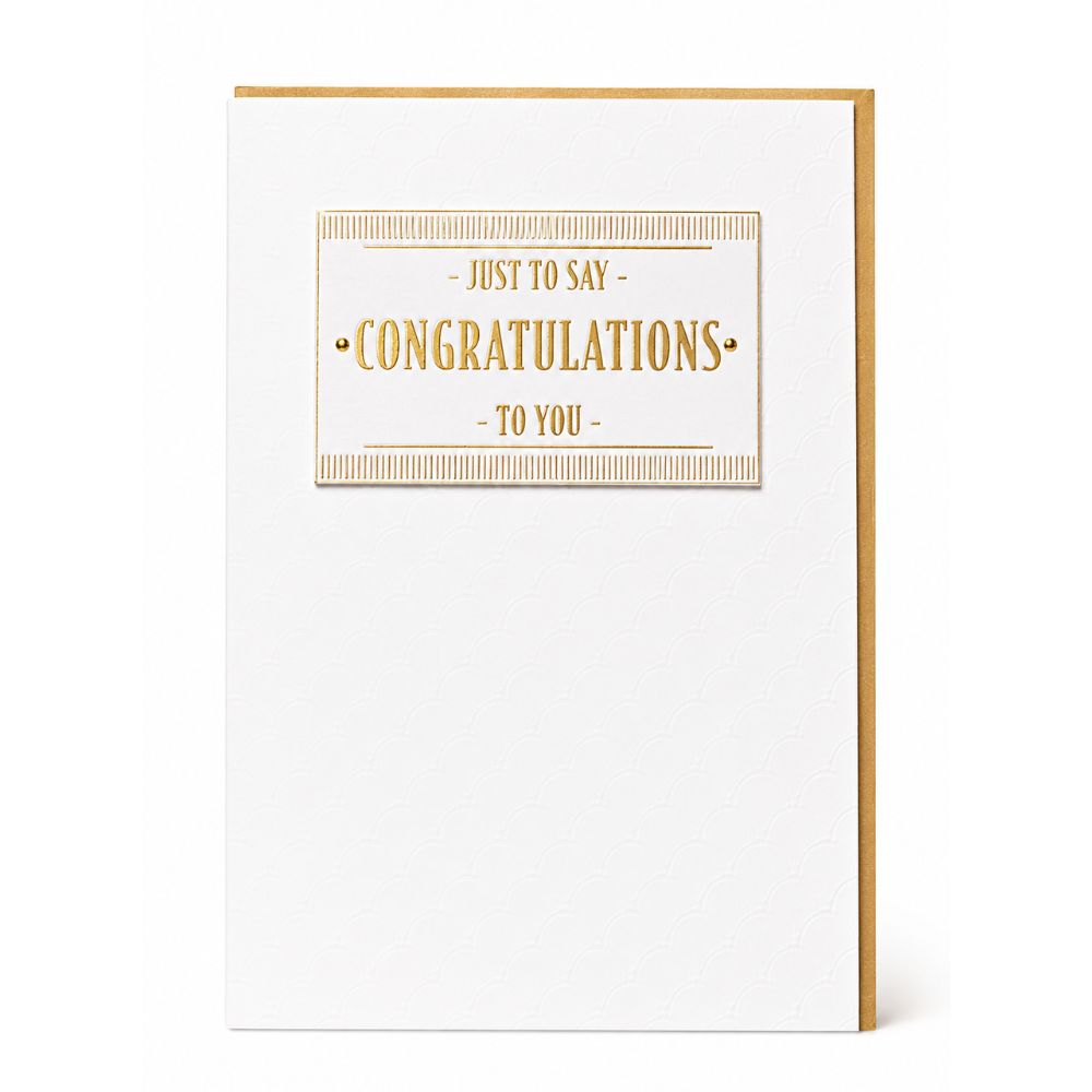 Just To Say Congratulations Card - Greeting Card