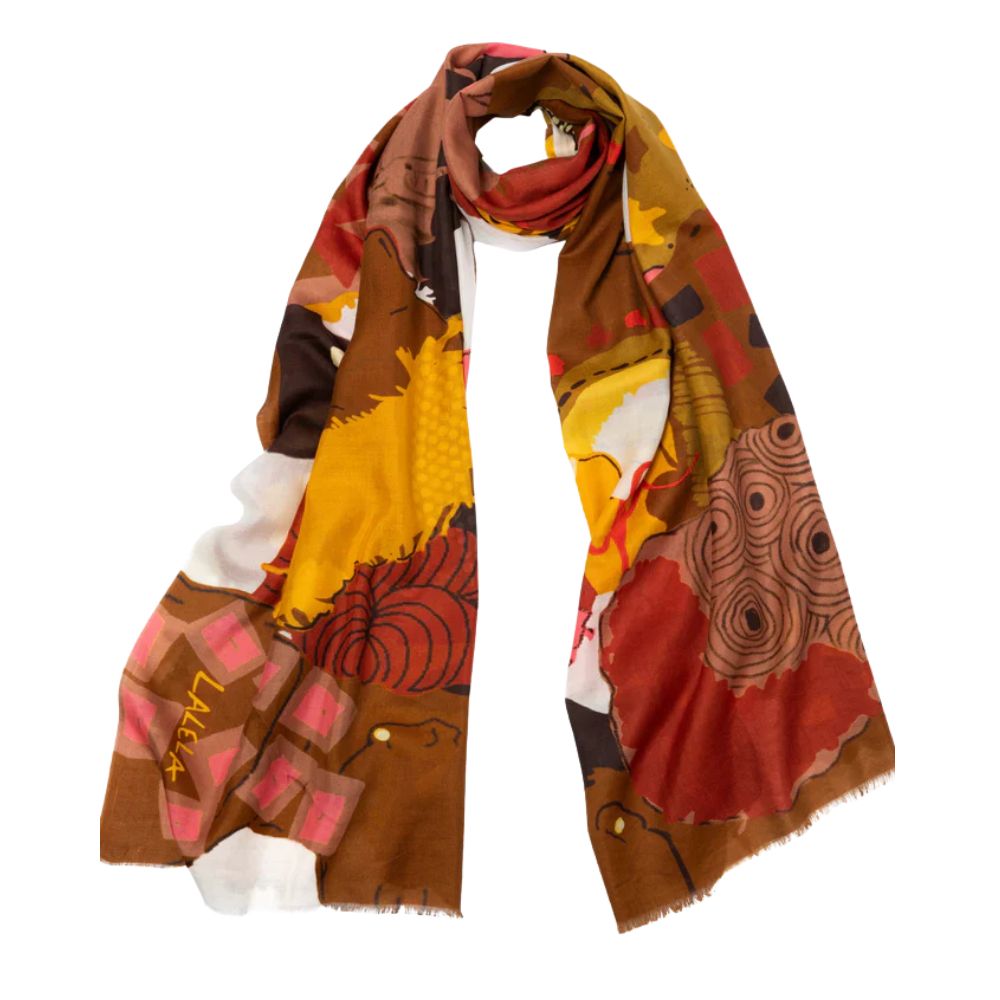 Faces Scarf - Lalela Scarf - Cotton Scarf