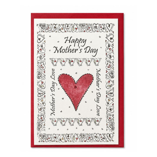 Happy Mother's Day Hearts Card - Greeting Card