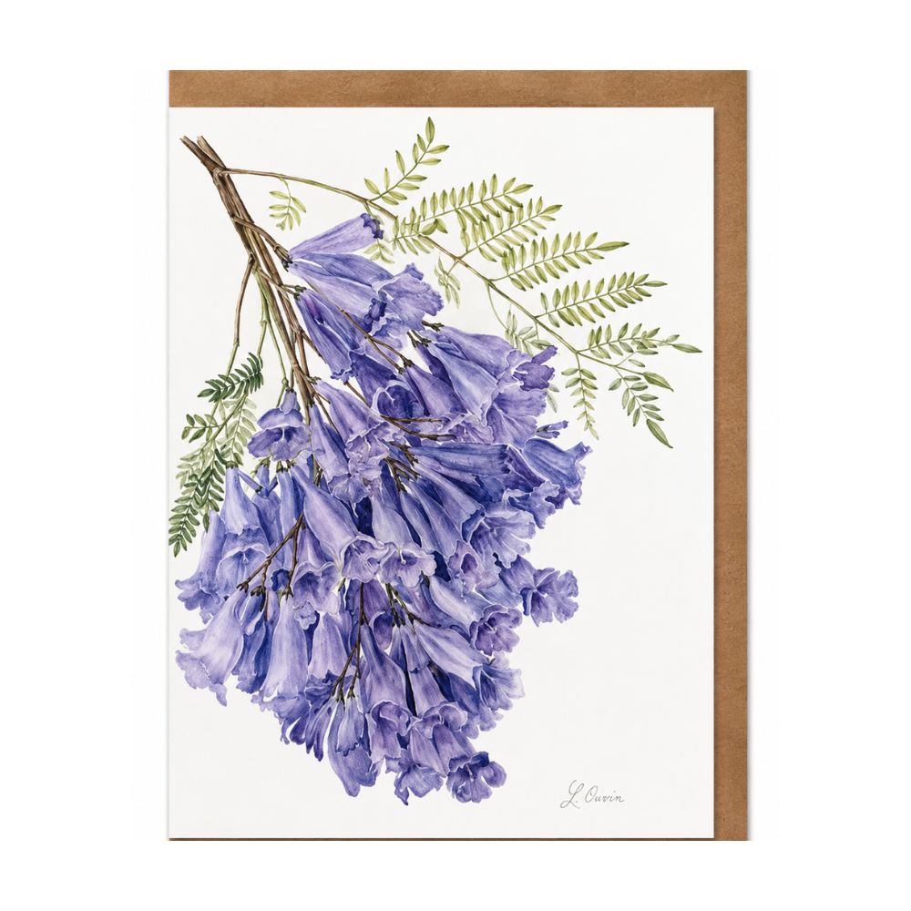 Jacaranda Botanical Greeting Card