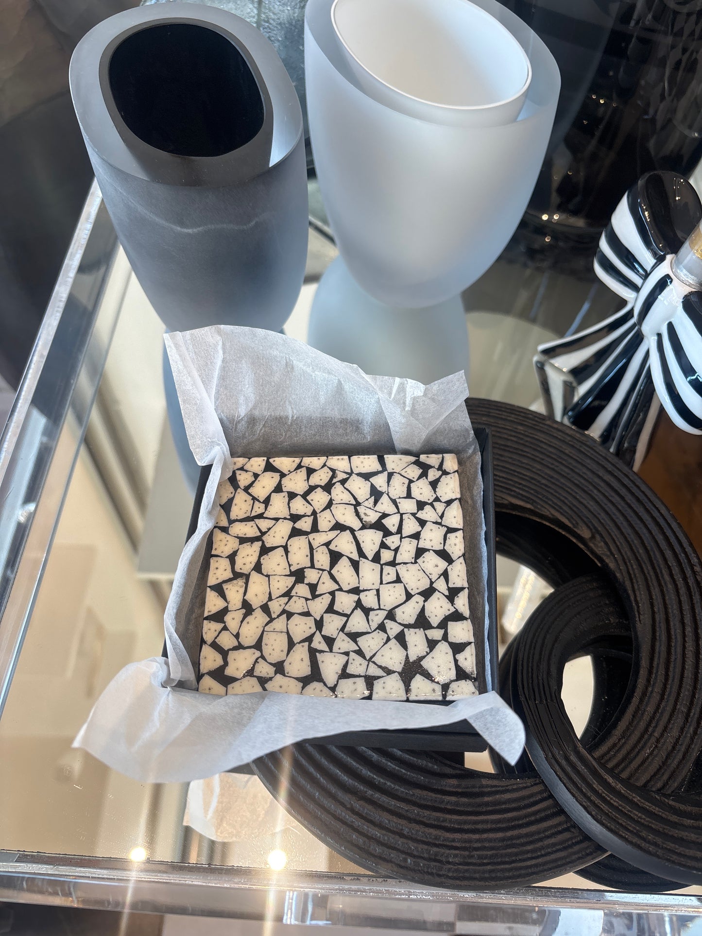 African Ostrich Shell Coasters set