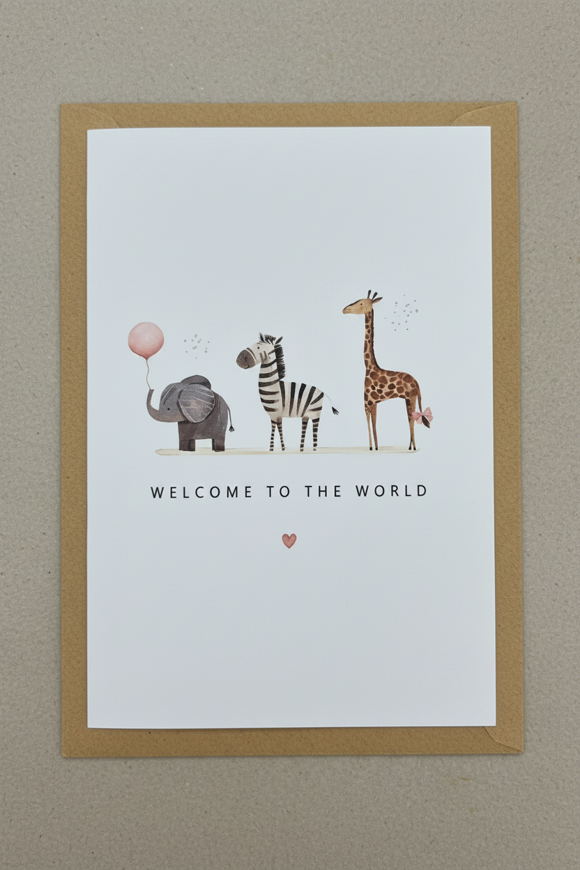 Welcome to the World Greeting Card