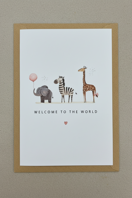 Welcome to the World Greeting Card
