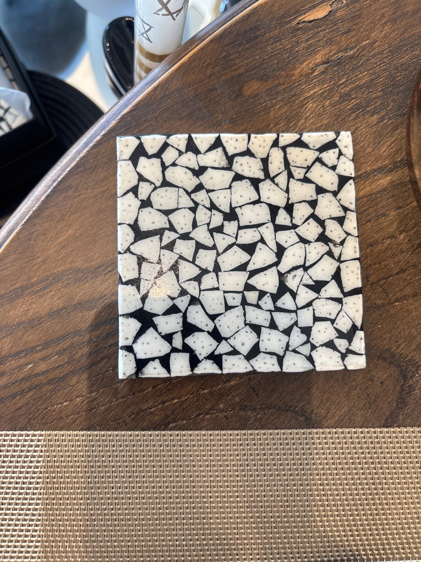 African Ostrich Shell Coasters set