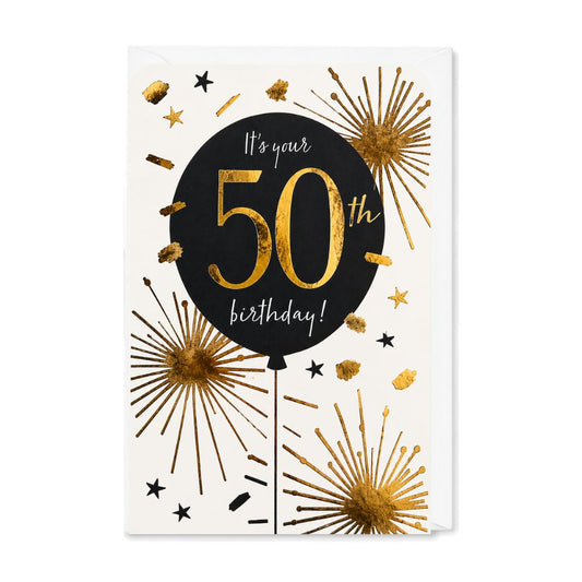 50th Birthday Money Wallet Card - Greeting Card