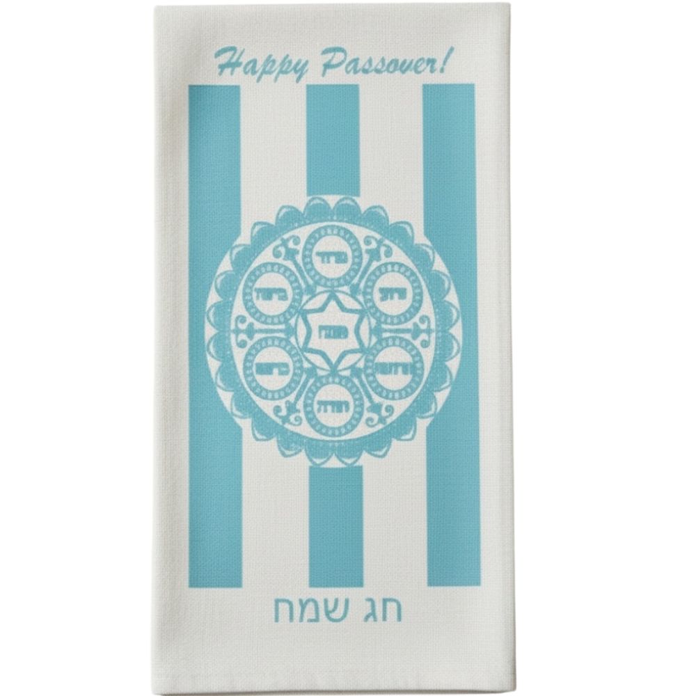 Pesach Turquoise Napkins 20 x 40 cm Set Of 25 - Slimline Napkins