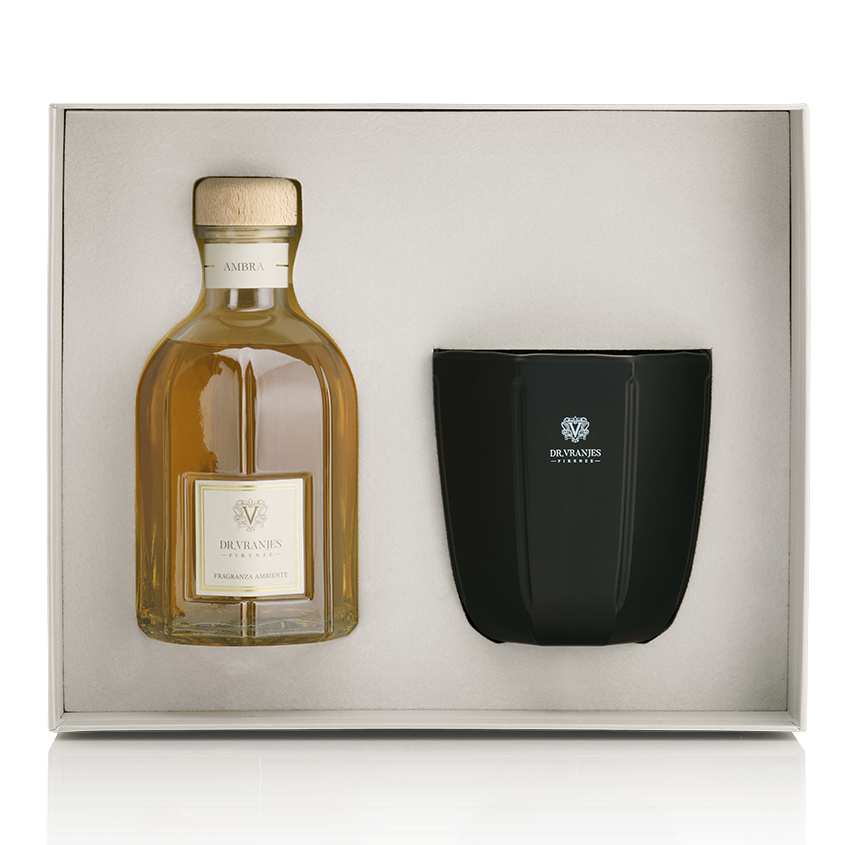 Ambra Luxury Candle and 500ml Diffuser Gift Set - Dr Vranjes