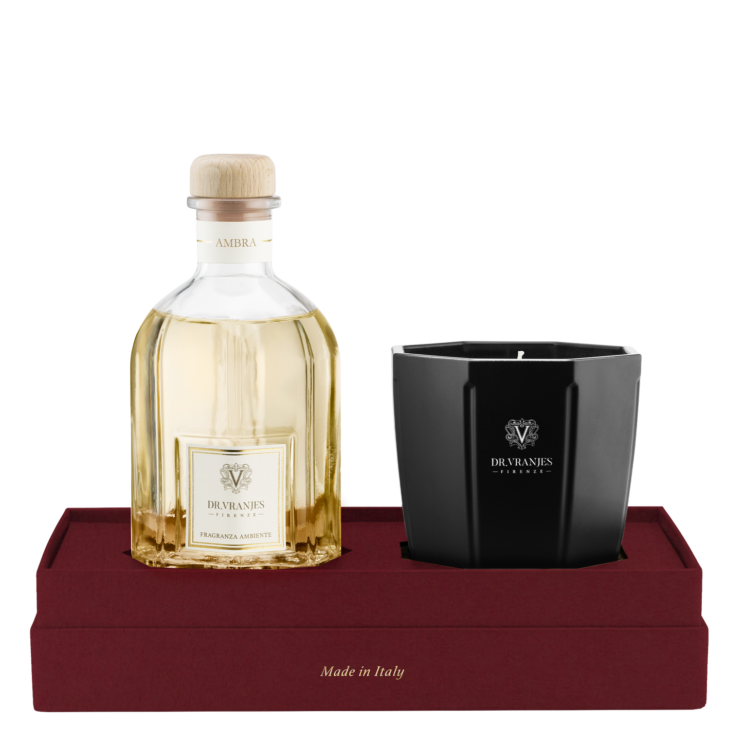 Ambra Luxury Candle and 500ml Diffuser Gift Set - Dr Vranjes