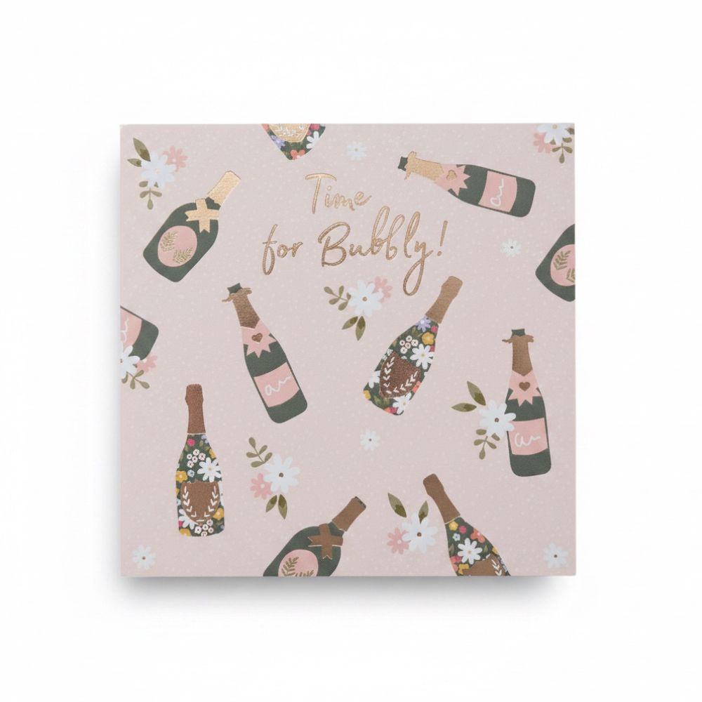 Time For Bubbly Celebration Card - Greeting Card