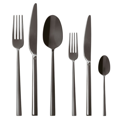 Rock PVD New Black 36-Piece Cutlery Set – Sambonet