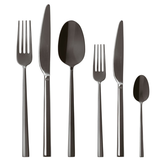 Rock PVD New Black 36-Piece Cutlery Set – Sambonet