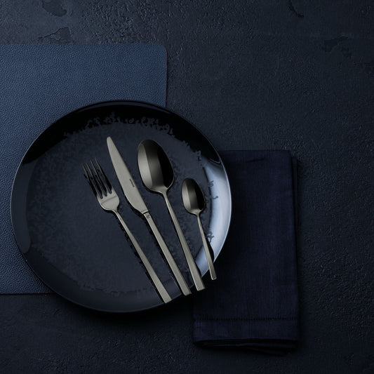 Rock PVD New Black 36-Piece Cutlery Set – Sambonet
