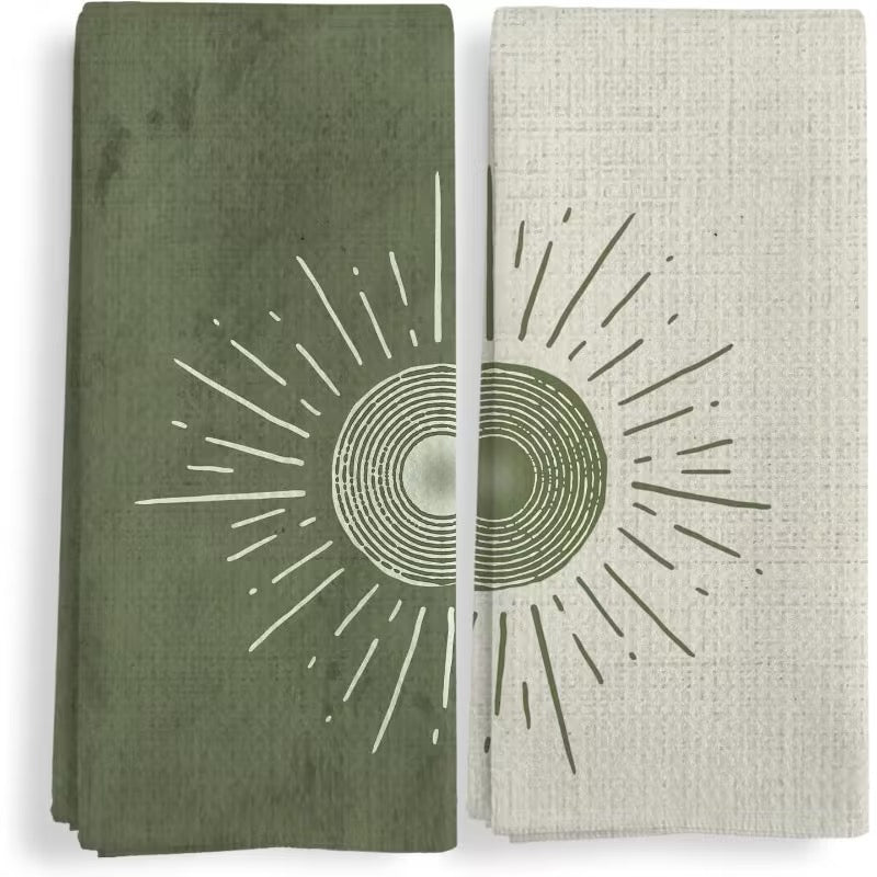 Forest Green Microfibre Dish Towel – 45 × 70 cm