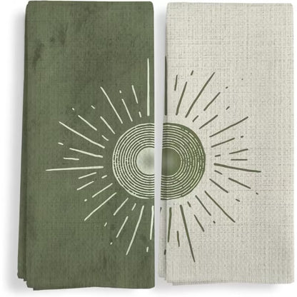 Forest Green Microfibre Dish Towel – 45 × 70 cm