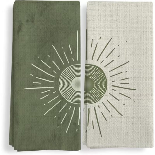 Forest Green Microfibre Dish Towel – 45 × 70 cm