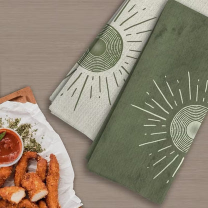 Forest Green Microfibre Dish Towel – 45 × 70 cm