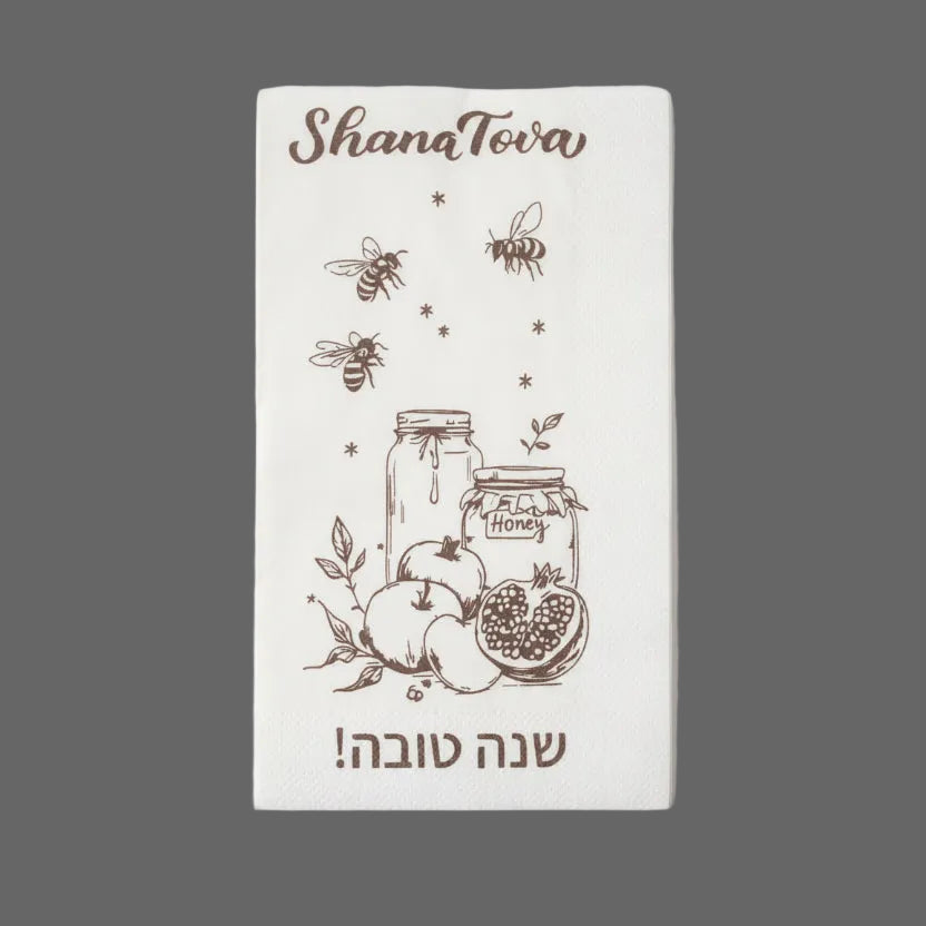 Shana Tova Napkins 20 × 40 cm Set Of 25