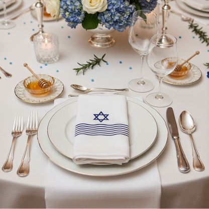 Shabbat Guest Thank You Napkins 20 x 40 cm Set Of 25