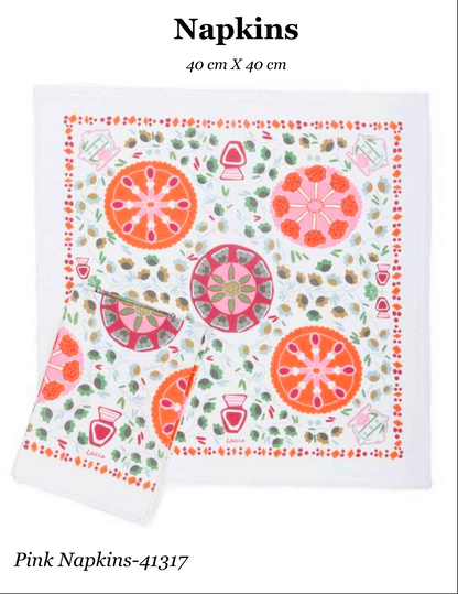 Delicious Cotton Napkins 40 x 40 cm Set Of 4 - Lalela