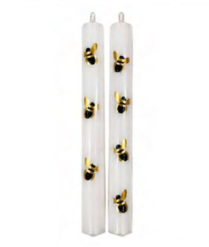 Classic Handpainted Dinner Candles (Set Of 2)