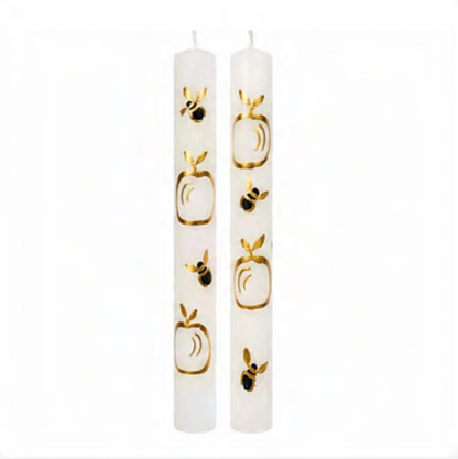 Classic Handpainted Dinner Candles (Set Of 2)