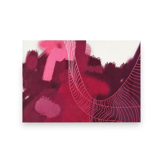 Abstract Pink Greeting Card