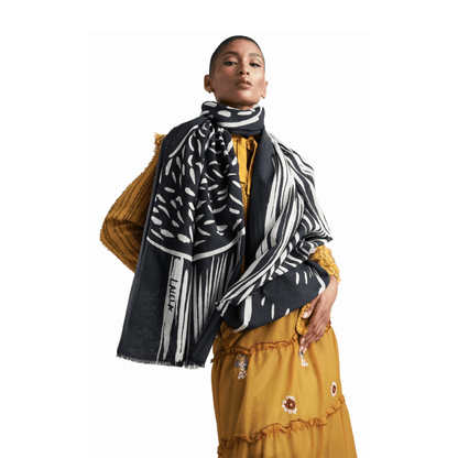 Night Leopard Scarf - Lalela Scarf - Cotton Scarf - view 2