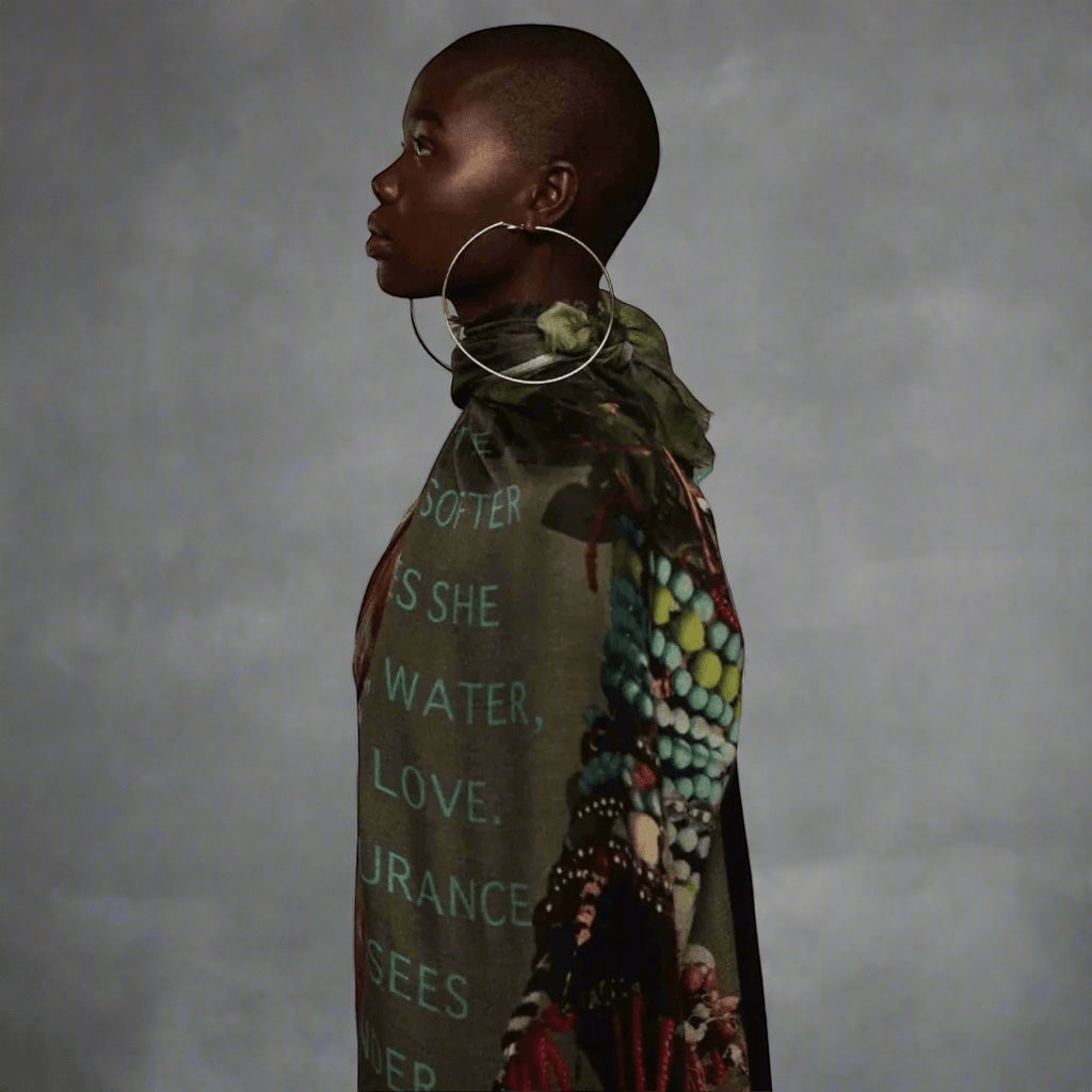 African Queen Scarf - Lalela Scarf - Woolen Scarf - view 2