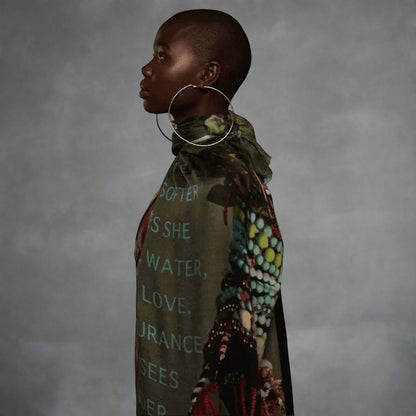African Queen Scarf - Lalela Scarf - Woolen Scarf - view 2