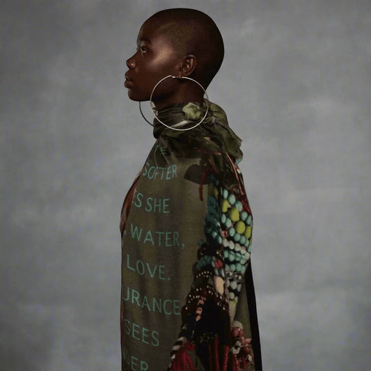 African Queen Scarf - Lalela Scarf - Woolen Scarf - view 2