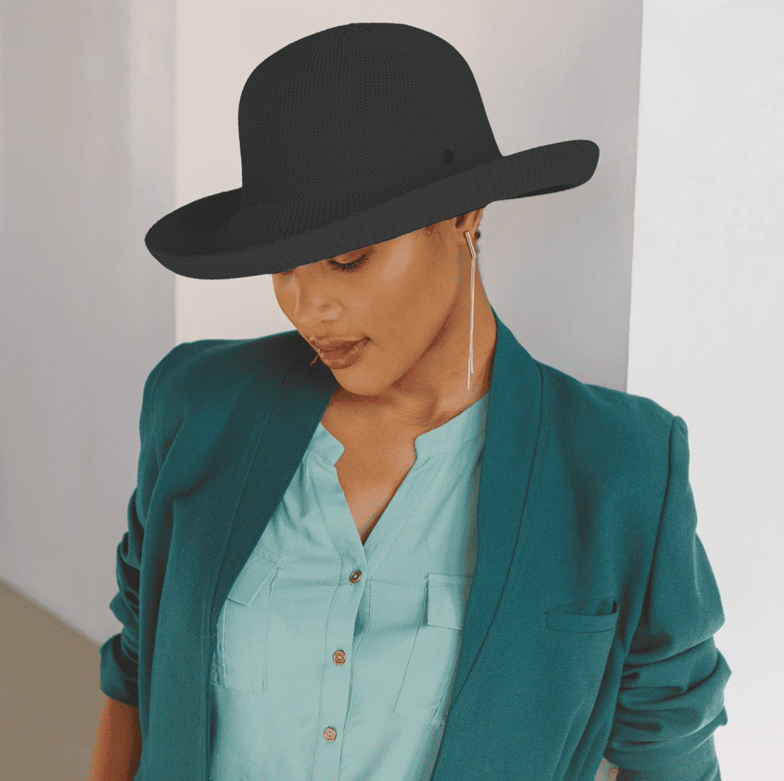 Black Breton - Emthunzini Hats - Brimmed Hat - view 2