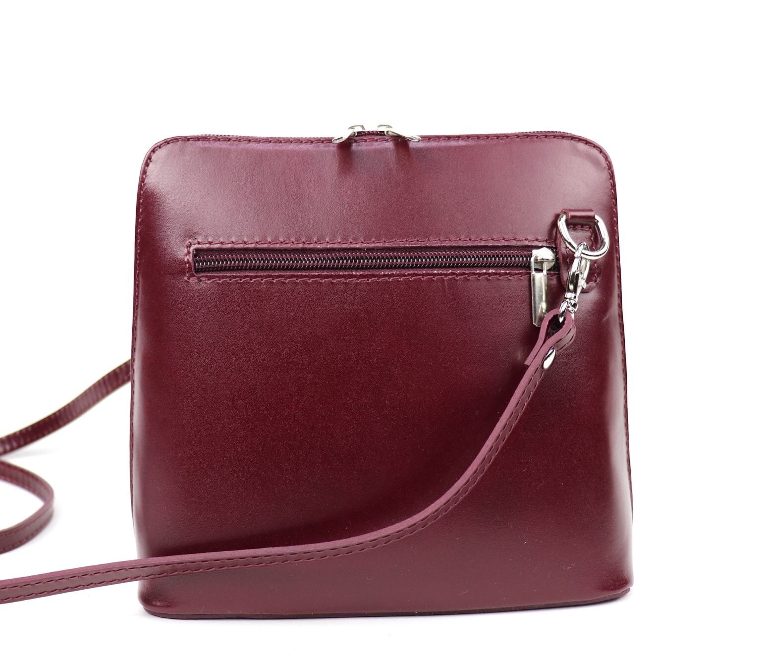 Milano Structured Leather Crossbody Bag - The Italian Edit - view 9