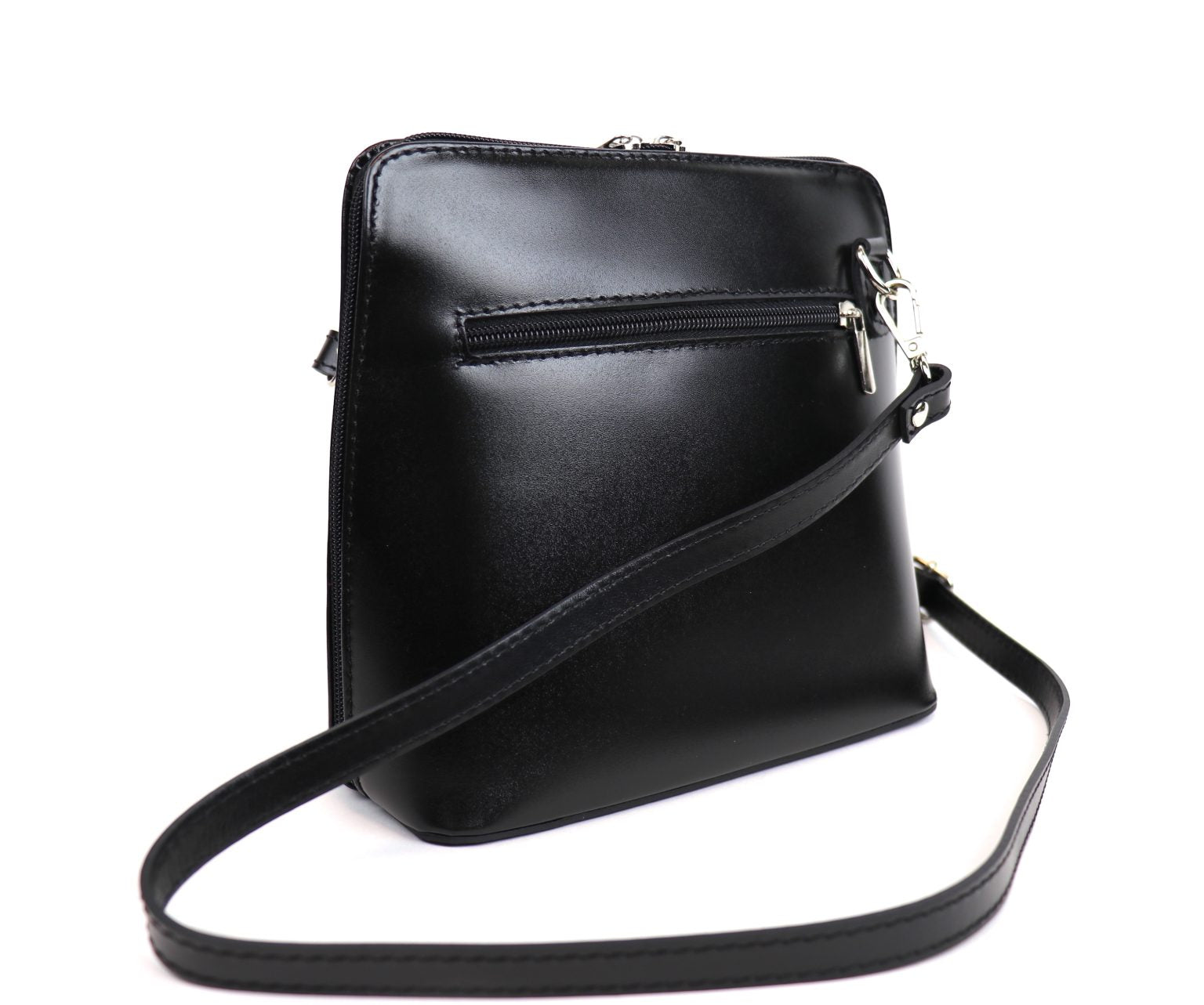 Milano Structured Leather Crossbody Bag - The Italian Edit - view 10