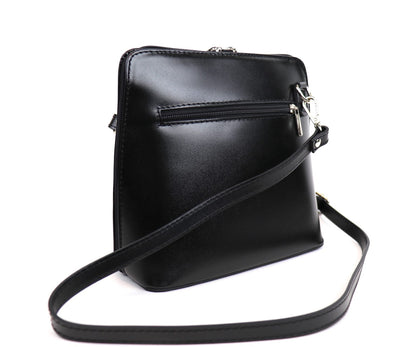 Milano Structured Leather Crossbody Bag - The Italian Edit - view 10