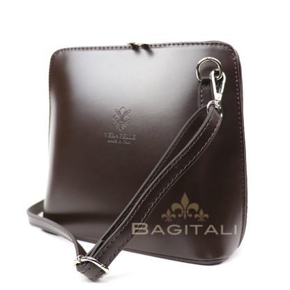Milano Structured Leather Crossbody Bag - The Italian Edit - view 5