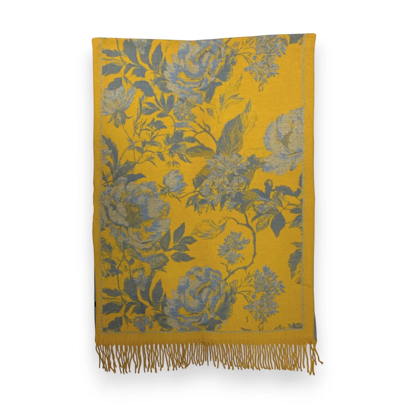 Cashmere blend wrap flower reversible - Cashmere Wrap - view 5