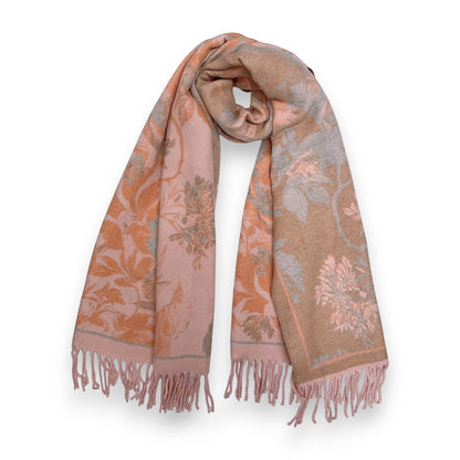 Cashmere blend wrap flower reversible - Cashmere Wrap