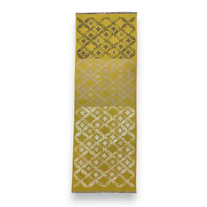 Olive Cashmere Blend Clover Reversible Scarf / Wrap